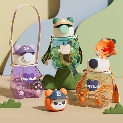 Teddy Bear Sipper Bottle – Cute, Fun & Easy to Carry