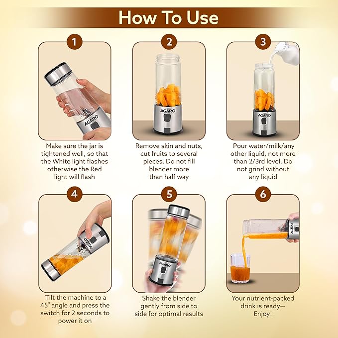 Portable USB Rechargeable mini juice blender Electric juice bottle for smoothies and mixer