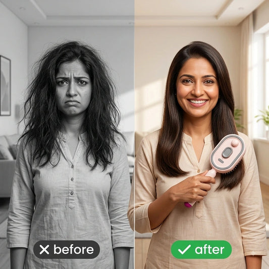 Electric comb hair straightener