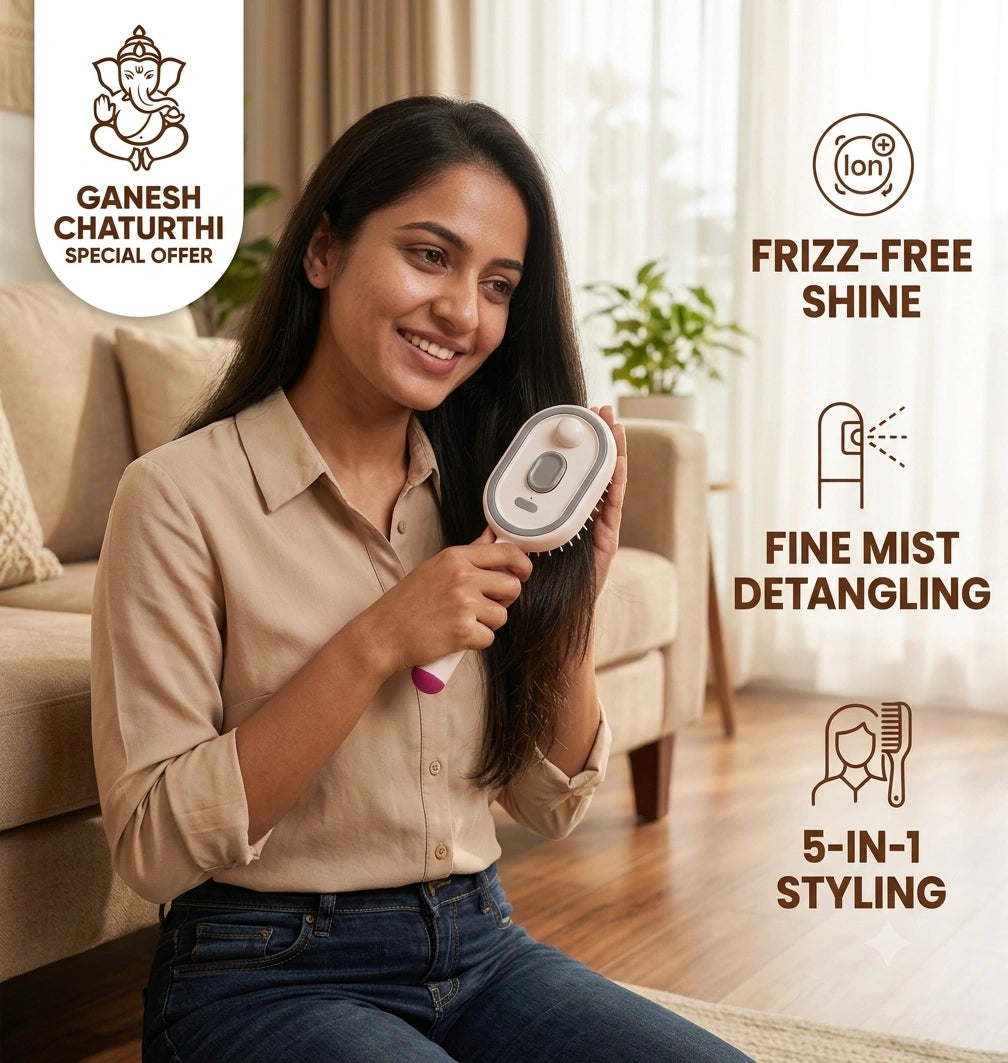 Electric comb hair straightener